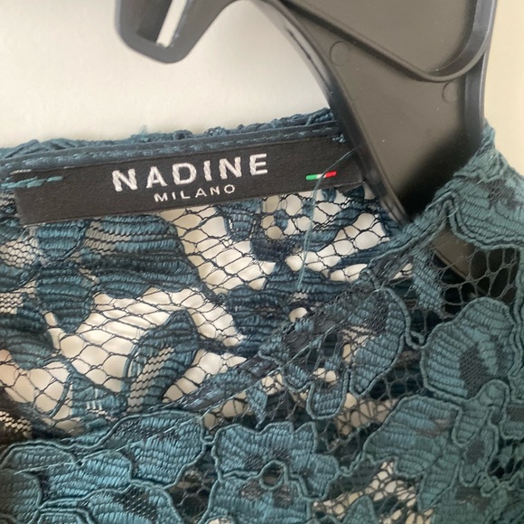 NADINE MILANO SHORT SLEEVE LACE DRESS - Picture 6 of 7
